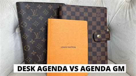 louis vuitton desk agenda vs gm|louis vuitton agenda review.